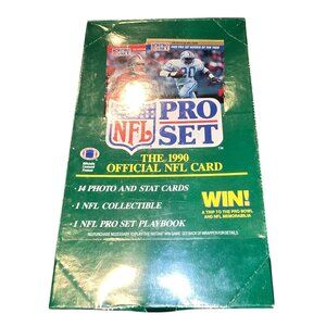 1990 NFL Pro Set Official Football Cards Box NEW SEALED BA10